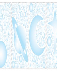 CELESTIAL PEEL  STICK WALL DECALS by  Roommates 