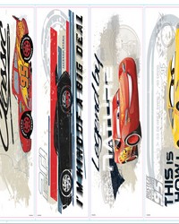 CARS 3 RACING PEEL  STICK WALL DECALS by   