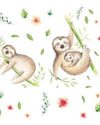 LAZY SLOTH GIANT WALL DECALS by  Roommates 