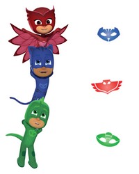PJ MASKS SUPERHEROES PEEL AND STICK GIANT WALL DECALS by  Roommates 