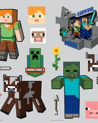 Minecraft Characters Wall Decals by   