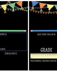 Last or First Day of School Banner Chalkboard by  Roommates 