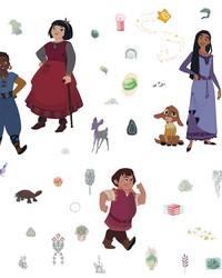 Wish Asha & Friends Wall Decals by   