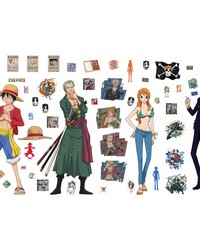 One Piece Straw Hat Crew Wall Decals by   