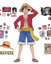 One Piece Luffy Giant Wall Decals by   
