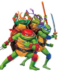 Teenage Mutant Ninja Turtles Mutant Mayhem Group Giant Wall Decals by   