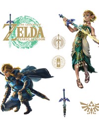 The Legend of Zelda: Tears of the Kingdom - Zelda & Link Wall Decals by  Roommates 