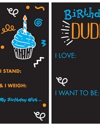 Birthday Dude Chalkboard by  Roommates 