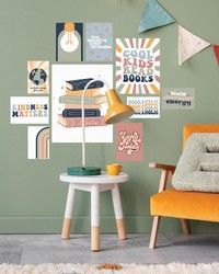 Inspirational Classroom Poster Wall Decals by  Roommates 