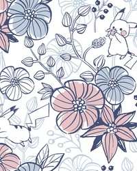Pok�mon Pikachu Floral Peel & Stick Wallpaper by  Roommates 
