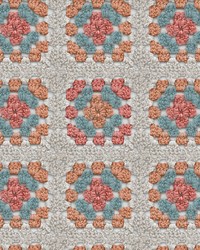 Granny Square Cream & Pink Peel & Stick Wallpaper by  Roommates 