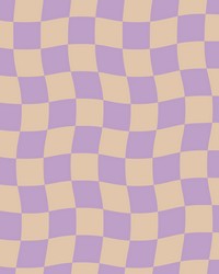 Groovy Checker Purple Peel & Stick Wallpaper by  Roommates 