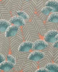 Clarice 04 Cantaloupe by  1838 Wallcoverings 