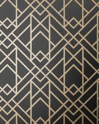 Metro 03 Jet by  1838 Wallcoverings 
