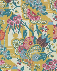 Pineapple Garden 01 Yellow by  York Wallcovering 