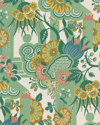 Pineapple Garden 02 Verde by  York Wallcovering 