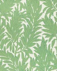 Laurel Leaf 01 Verde by  1838 Wallcoverings 