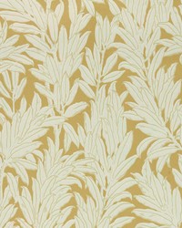Laurel Leaf 04 Ochre by  1838 Wallcoverings 