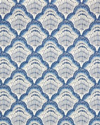 Calico Shell 04 Cobalt by  1838 Wallcoverings 