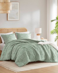 Gigi Sage Green Comforter Mini Set Twin by   