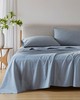 Olliix 144 Thread Count Cotton Full Diamond Blue