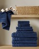 Olliix Quick Dry 100% Cotton 12pc Towel Set Indigo