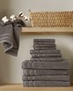 Olliix Quick Dry 100% Cotton 12pc Towel Set Grey