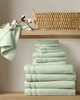 Olliix Quick Dry 100% Cotton 12pc Towel Set Seafoam