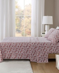 Oversized Cotton Flannel Rust Floral Full by   