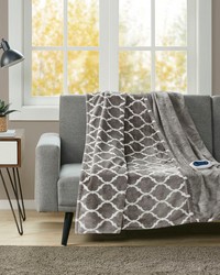 Heated Ogee Throw Grey Heated Ogee Throw Grey by