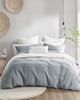 Olliix Ellis 3 Piece Duvet Set Heathered Gray