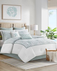 Maya Bay White Comforter Set King by   