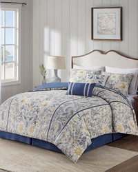 Livia Multi 6 Piece Cotton Comforter Set King by   