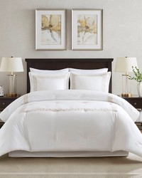 Nile Multi 4 Piece Cotton Sateen With Embroidery Oversized Comforter Set King by   