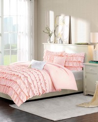 Waterfall Blush Ruffle Comforter Set Twin by   
