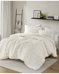 Larissa Off-White Animal Chenille Comforter Set Twin by   