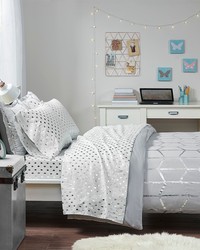 Metallic Dot Grey/Silver Queen by   