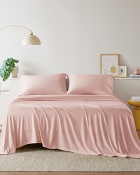 Cotton Blend Jersey Knit Blush Queen by   