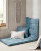 Olliix Edelia Poly Chenille Lounge Floor Pillow Cushion Aqua