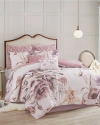 Cassandra Blush 8 Piece Cotton Printed Comforter Set King by   