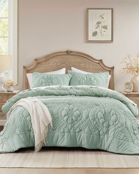 Elise Sage Comforter Set King by   