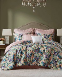 Ophelia Multi 8PCS Comforter Set King by   