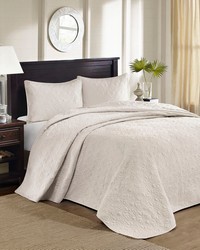 Quebec Cream 3 Piece Reversible Bedspread Set Twin by   