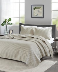 Keaton Cream 2 Piece Quilt Set Twin by   