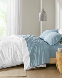Peached Percale Teal Twin by   