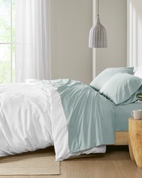 Peached Percale Aqua Twin by   
