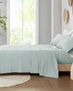 Olliix 300 Thread Count Organic Cotton Queen Aqua