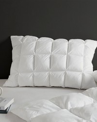Stay Puffed White Overfilled Pillow Protector Single Piece by   