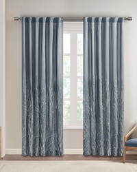 Andora Blue Curtain Panel by   