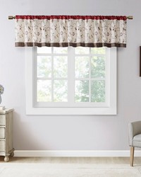 Serene Embroidered Window Valance 50x18